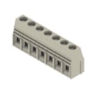 WEIDMULLER - Morsetto per circuito stampato, 690 V, 76 A, Passo in mm: 10.16, 16 mm², Numero di poli: 7, Collegamento a vite, Collegamento a saldare THT, 90°, Box