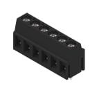 WEIDMULLER - Morsetto per circuito stampato, 320 V, 17.5 A, Passo in mm: 5.00, 2.5 mm², Numero di poli: 6, Collegamento a vite, Collegamento a saldare THT, 90°, Bo