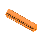 WEIDMULLER - Morsetto per circuito stampato, 320 V, 17.5 A, Passo in mm: 5.08, 2.5 mm², Numero di poli: 15, Collegamento a vite, Collegamento a saldare THT, 135°,