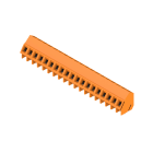 WEIDMULLER - Morsetto per circuito stampato, 320 V, 17.5 A, Passo in mm: 5.08, 2.5 mm², Numero di poli: 19, Collegamento a vite, Collegamento a saldare THT, 135°,