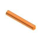 WEIDMULLER - Morsetto per circuito stampato, 320 V, 17.5 A, Passo in mm: 5.08, 2.5 mm², Numero di poli: 24, Collegamento a vite, Collegamento a saldare THT, 135°,