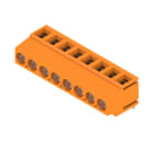 WEIDMULLER - Morsetto per circuito stampato, 320 V, 17.5 A, Passo in mm: 5.08, 2.5 mm², Numero di poli: 8, Collegamento a vite, Collegamento a saldare THT, 180°, B