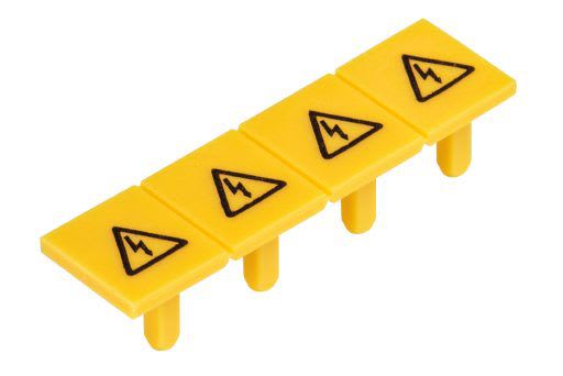 WIELAND ELECTRIC - WARNING COVERADF 4/4 YELLOW