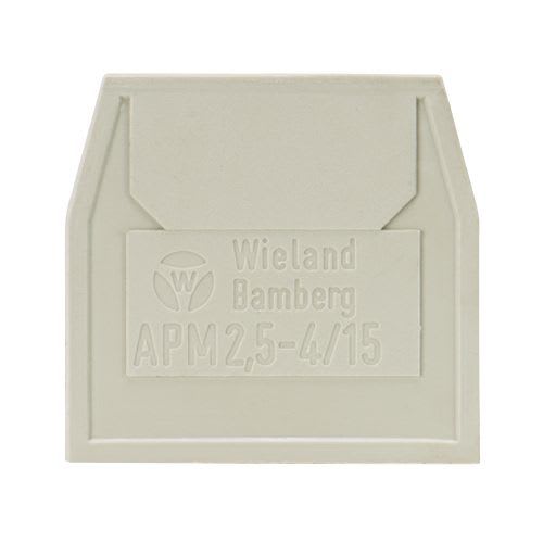 WIELAND ELECTRIC - END PLATEAPM 2,5 - 4 / 15 07.311.0853.0