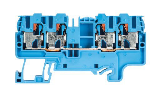 WIELAND ELECTRIC - PUSH-IN TERMINAL BLOCK WTP 2,5/4 D2/2 BL