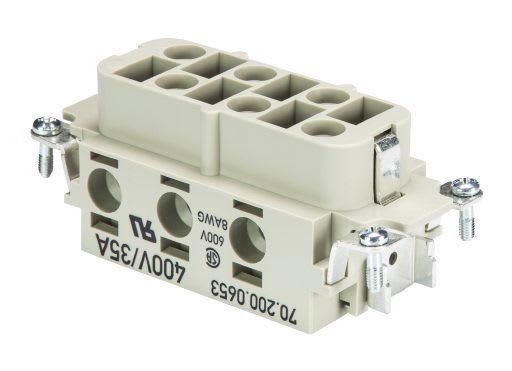 WIELAND ELECTRIC - FEMALE INSERTPOW BUS 6 6,0 40 AG