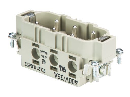 WIELAND ELECTRIC - MALE INSERTPOW STS     6 6,0 40 AG