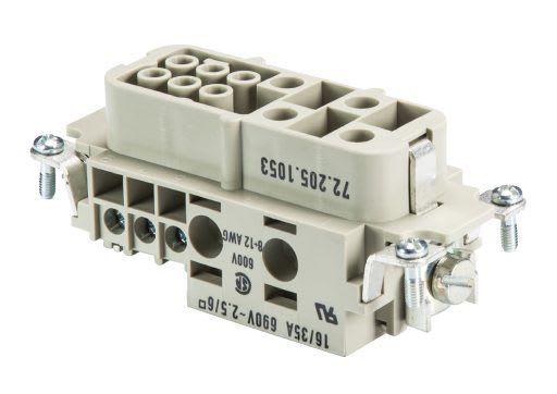 WIELAND ELECTRIC - FEMALE INSERTPOW BUS    4/6 DA D  AG