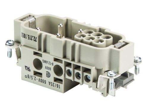 WIELAND ELECTRIC - MALE INSERTPOW STS    4/6 DA D  AG