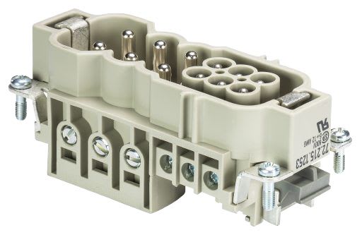 WIELAND ELECTRIC - MALE INSERTPOW STS 6/6 GC CA AG