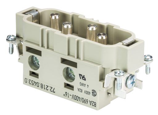 WIELAND ELECTRIC - MALE INSERTPOW STS     4 16  64 AG