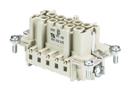 WIELAND ELECTRIC - FEMALE INSERTBAS BUC    10     69