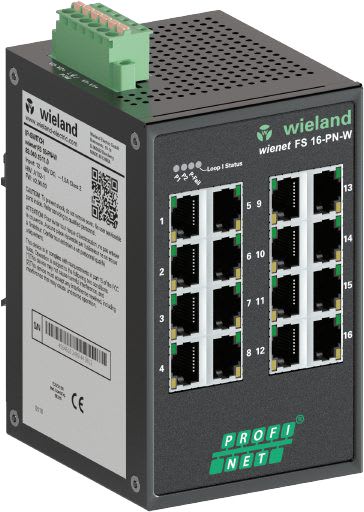 WIELAND ELECTRIC - IP SWITCH WIENET FS 16-PN-W