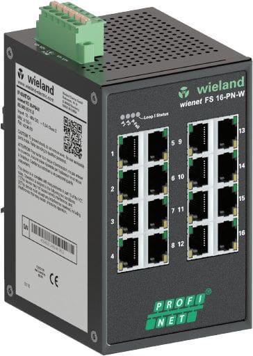 WIELAND ELECTRIC - IP SWITCH WIENET FS 16-PN-W
