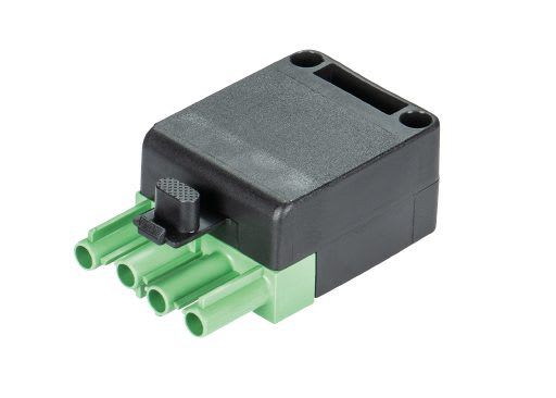 WIELAND ELECTRIC - MALE P&STRAIN-RELST18/4S C1HZEV GN RD