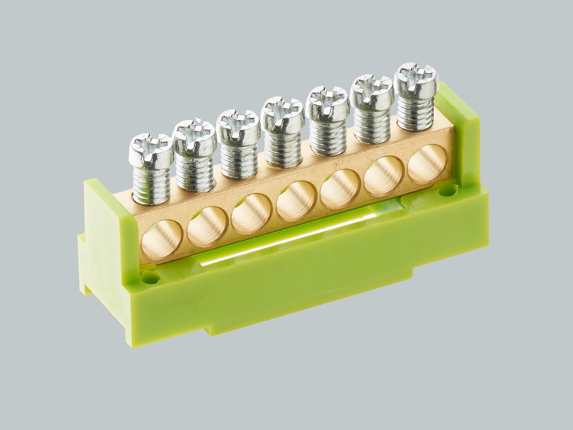 WOEHNER ELECTROTECHNICAL SYSTEMS - MORSETTO VERDE/GIALLO, FISS. SU BARRA 12