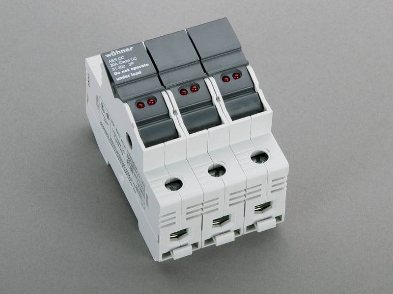 WOEHNER ELECTROTECHNICAL SYSTEMS - AMBUS X FUS. CLASS CC, 3P, 30A, CON LED