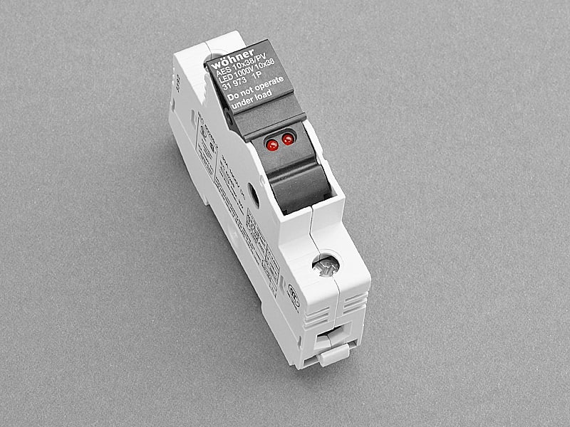 WOEHNER ELECTROTECHNICAL SYSTEMS - AMBUS X FUS. 10X38, 1P, 1000V DC, CON LE