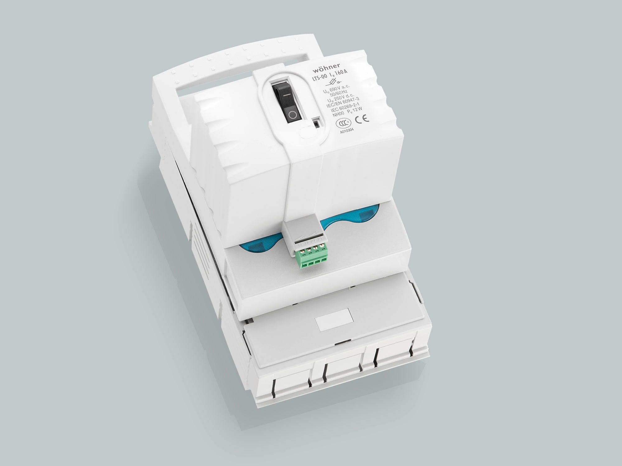 WOEHNER ELECTROTECHNICAL SYSTEMS - BASE SEZION. NH00 X PAN., CON MF, VITI M