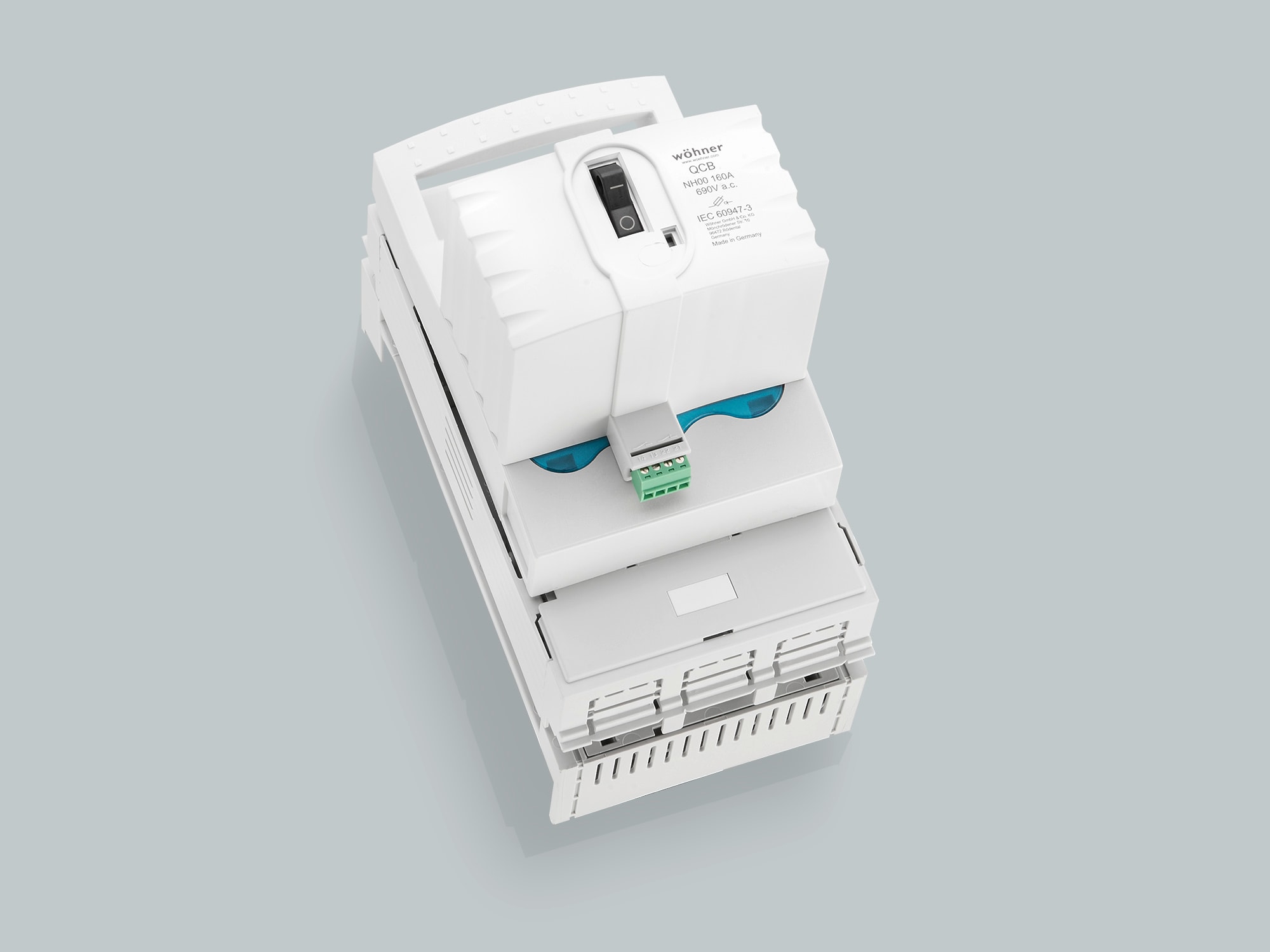 WOEHNER ELECTROTECHNICAL SYSTEMS - BASE SEZION. NH00, MF, BULLONI M8, SIS 6