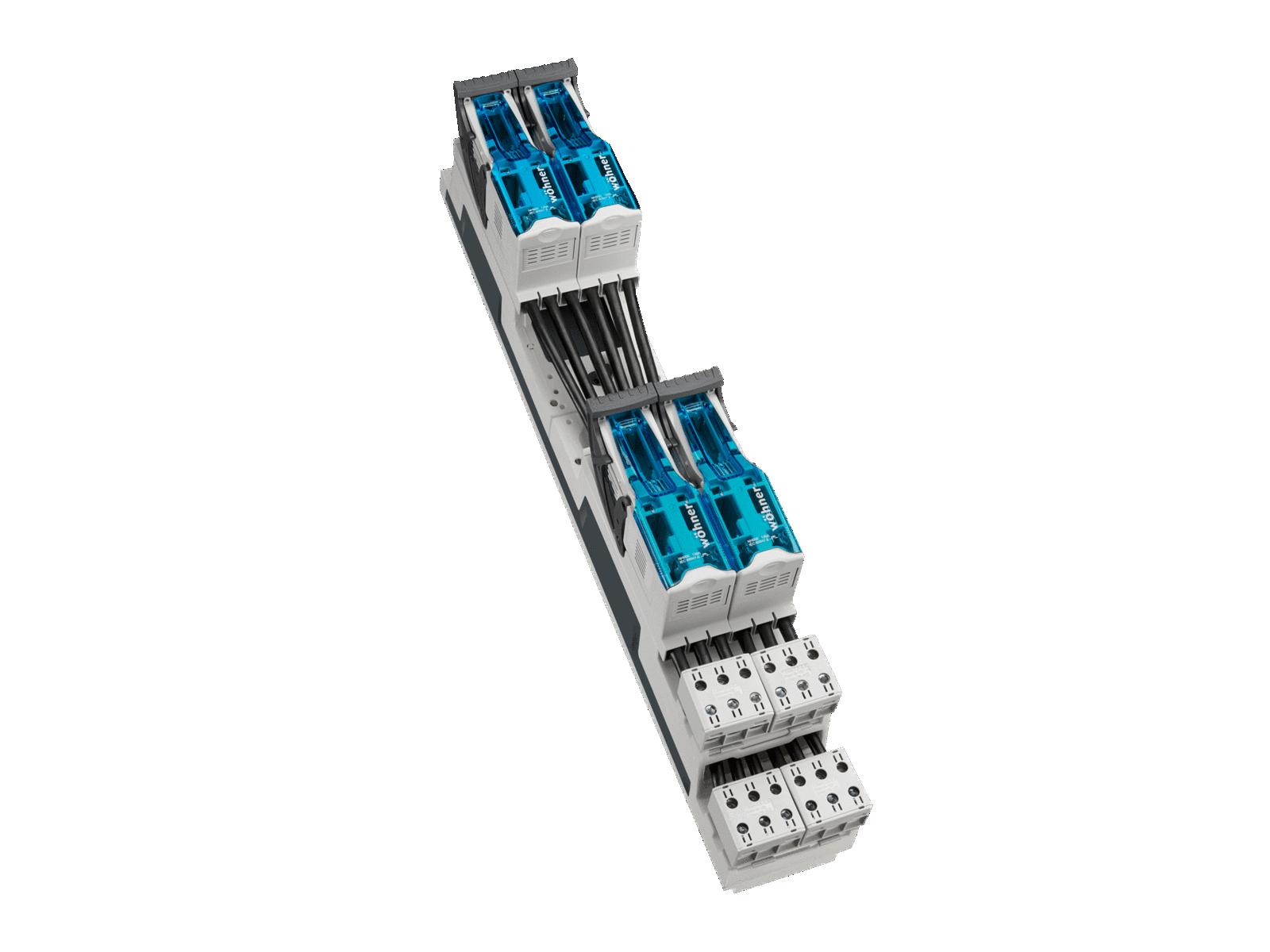 WOEHNER ELECTROTECHNICAL SYSTEMS - QUADRON 185POWER, 4X NH000/63A, X B.FORA