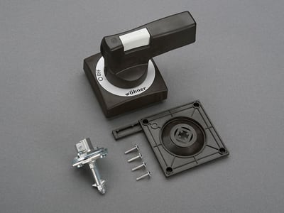 WOEHNER ELECTROTECHNICAL SYSTEMS - ACC.CL SWITCH, MANIGLIA BP NERO