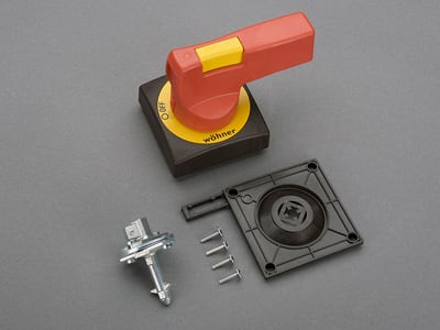 WOEHNER ELECTROTECHNICAL SYSTEMS - ACC. CL SWITCH, MANIGLIA BP GIALLO-ROSSO 33911000