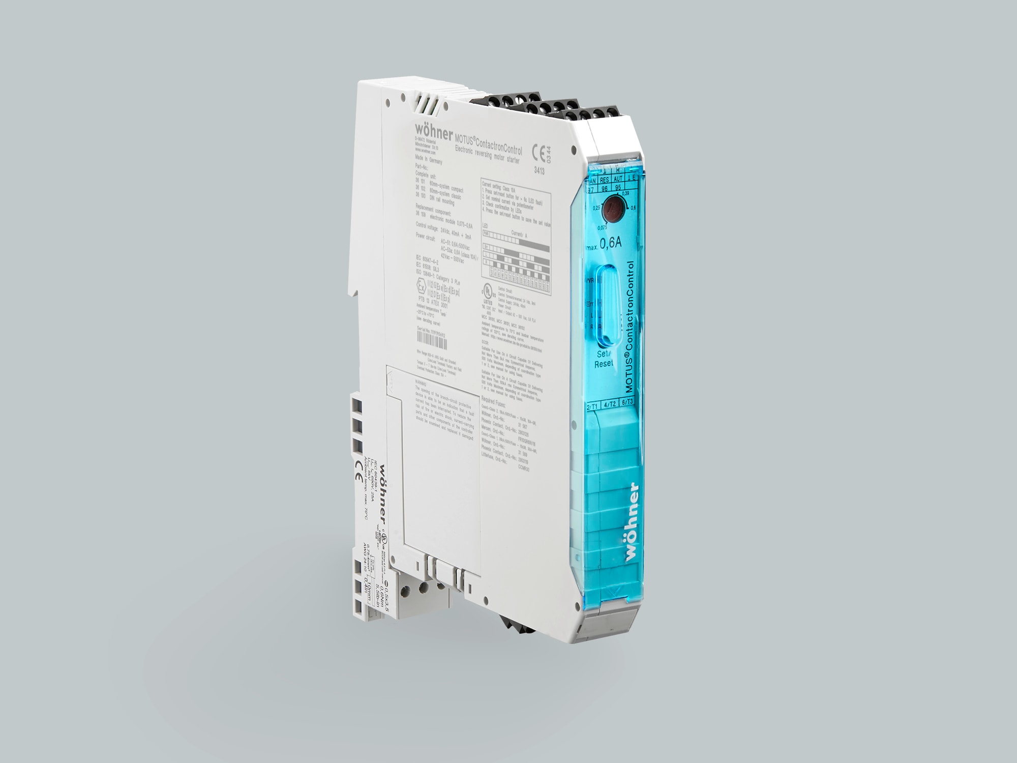 WOEHNER ELECTROTECHNICAL SYSTEMS - MOTUS AVVIATORE IBRIDO 0,6A X GUIDA DIN