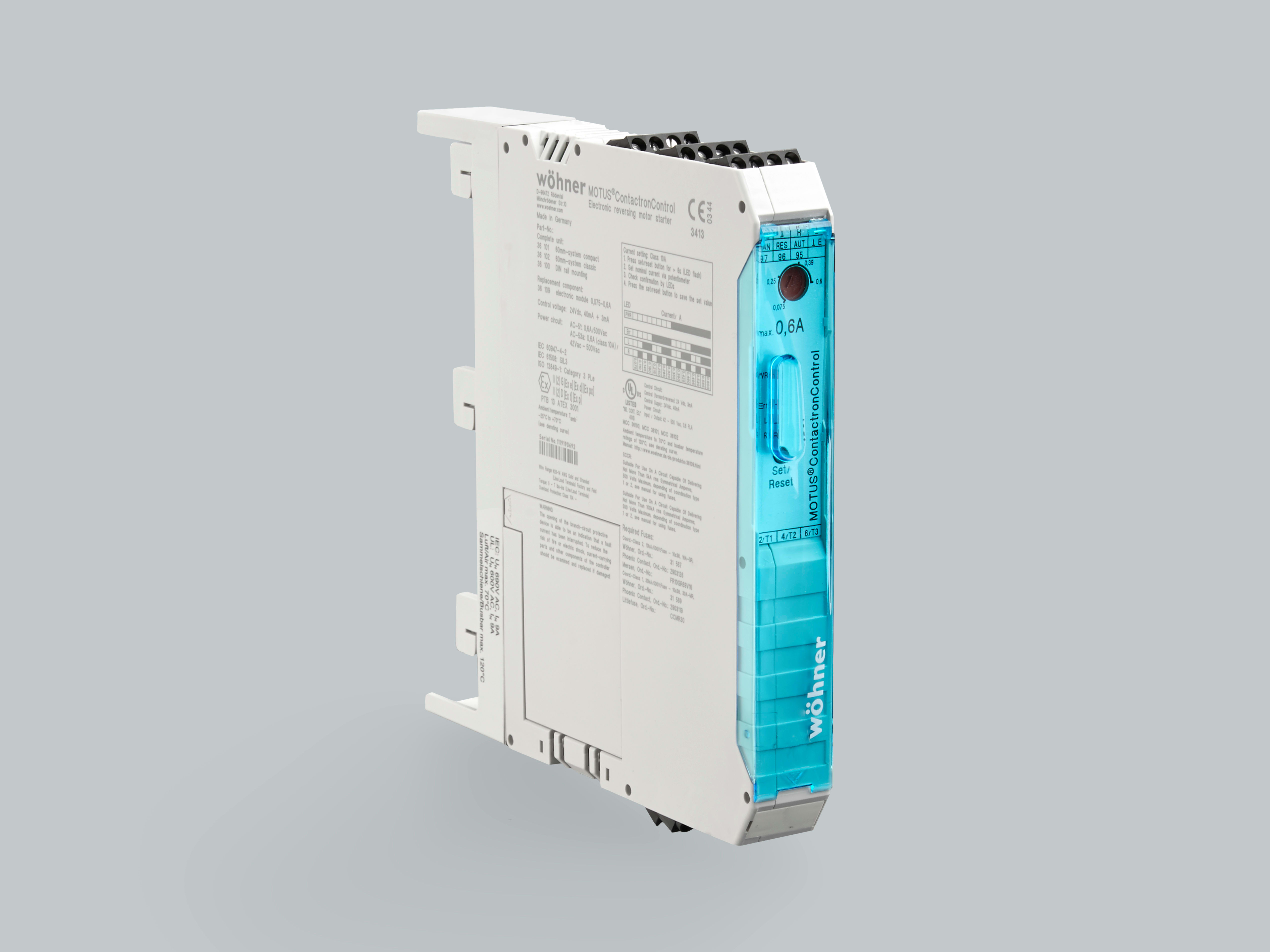 WOEHNER ELECTROTECHNICAL SYSTEMS - MOTUS AVVIATORE IBRIDO 0,6A X 30MM COMPA