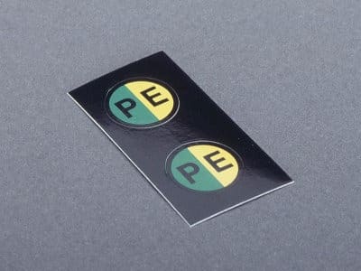 WOEHNER ELECTROTECHNICAL SYSTEMS - TARGHETTA PE AUTOADESIVA