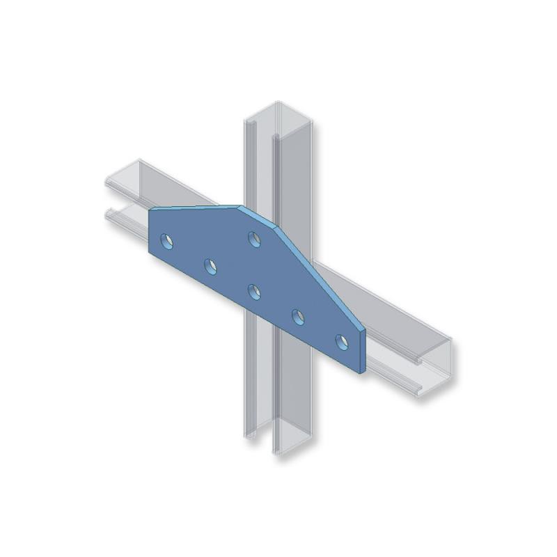 ZAMET - ZF PIASTRA DI COLLEGAMENTO RINF. 6 FORI