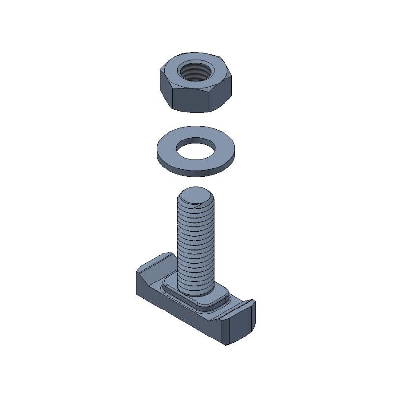 ZAMET - ZF KIT VITE T.ANC.10X30 +DADO 10+ROND.10