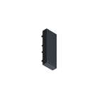 ZG LIGHTING - SUP2 TRACK H END PLATE ELECTR CON BK