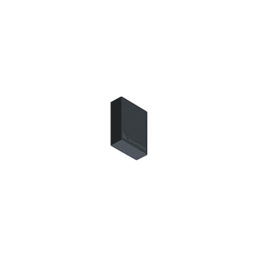 ZG LIGHTING - SUP2 TRACK U END PLATE ELECTR CON BK