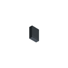 ZG LIGHTING - SUP2 TRACK U END PLATE ELECTR CON BK