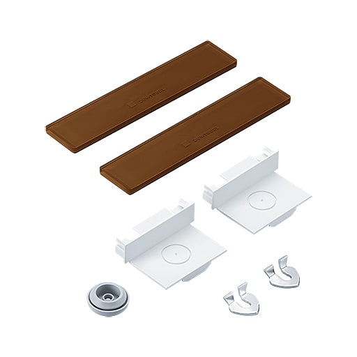 ZG LIGHTING - ECOOS2 SLIM ENDCAP SET BZ