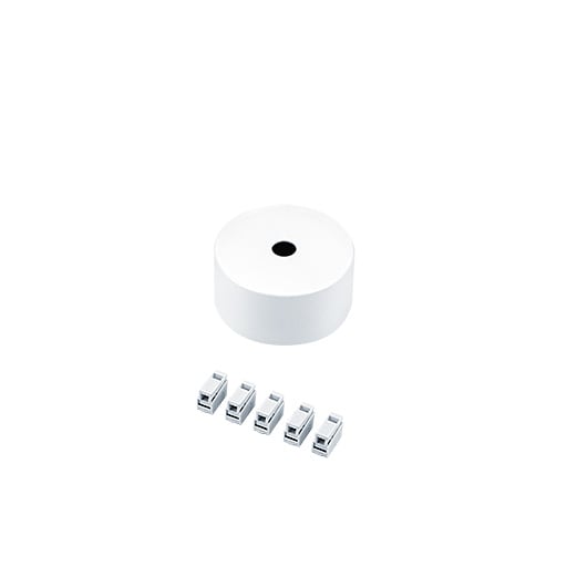 ZG LIGHTING - SUSP CEILING-MOUNT ROSE FEED WH