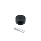 ZG LIGHTING - SUSP CEILING-MOUNT ROSE FEED BK