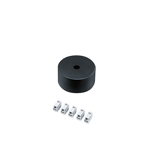 ZG LIGHTING - SUSP CEILING-MOUNT ROSE FEED BK