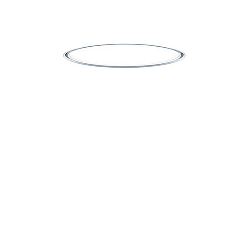 ZG LIGHTING - ONDA2 E LRO D590 LED3400-927-65 LDE WH