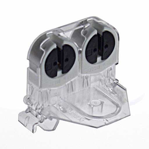 ZG LIGHTING - TECTON ENDCAP/LAMP HOLD T16 2LAMP 2PCS