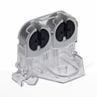 ZG LIGHTING - TECTON ENDCAP/LAMP HOLD T16 2LAMP 2PCS