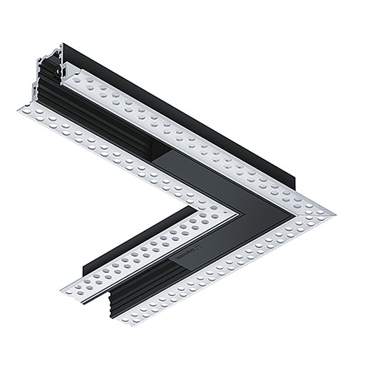 ZG LIGHTING - SUP2 TRACK U TL ELEC CON-H 48V 90  BK