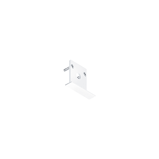 ZG LIGHTING - SUP2 TRACK U SF END PLATE WH
