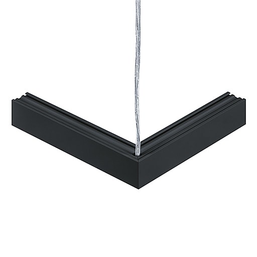 ZG LIGHTING - SUP2 TRACK U ELEC-FEED CON 48V 90 BK