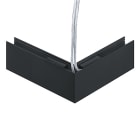 ZG LIGHTING - SUP2 TRACK H ELEC-FEED CON 48V 90 BK