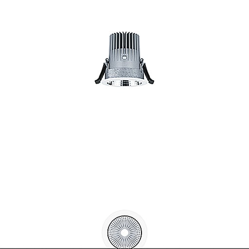 ZG LIGHTING - PANOS INF R68 9W 930 LDO SP-FAL WH
