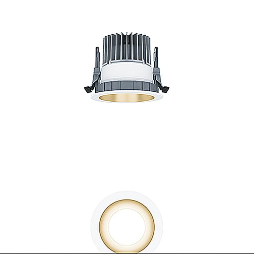 ZG LIGHTING - <PANOS EVO R100L 15W 827 SWI GD WH