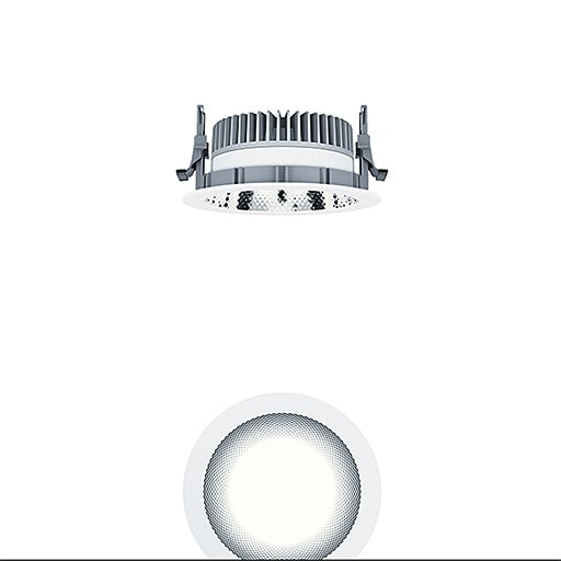 ZG LIGHTING - <PANOS EVO R150L 9W 830 SWI FAL WH 60815822