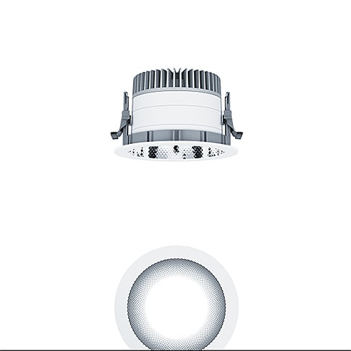 ZG LIGHTING - <PANOS EVO R150H 15W 840 SWI FAL WH 60815850